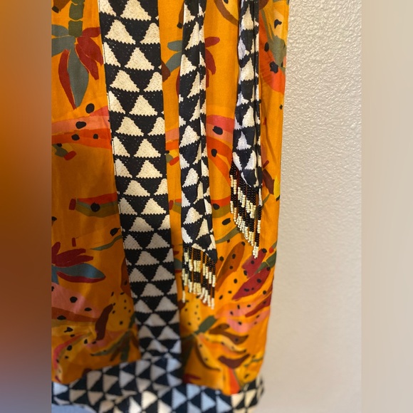 Farm Rio Contrast Wrap Midi Skirt - Picture 4 of 5